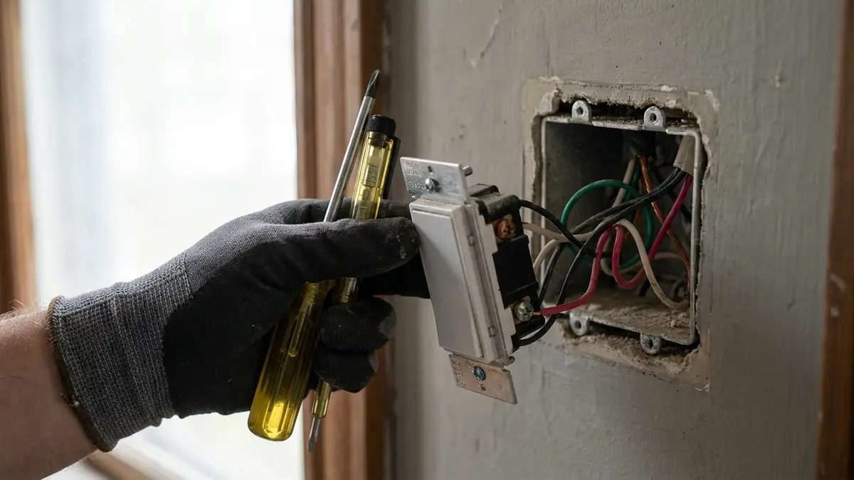Will a dimmer switch work without a neutral wire? A no-neutral dimmer pulled forward from an older wall box