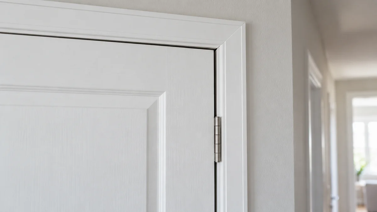 ring door sensor says open when closed beside a ruler measuring the contact sensor gap