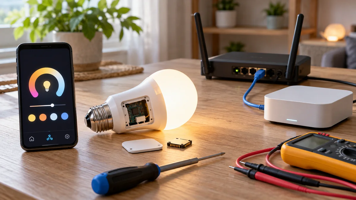 Govee Matter Home Assistant setup with an unbranded light phone and local network path