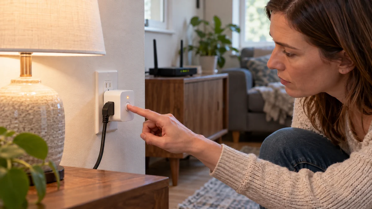 Smart plug keeps disconnecting from WiFi as its physical button and amber light are checked near a router